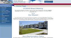 Desktop Screenshot of ccwha.com